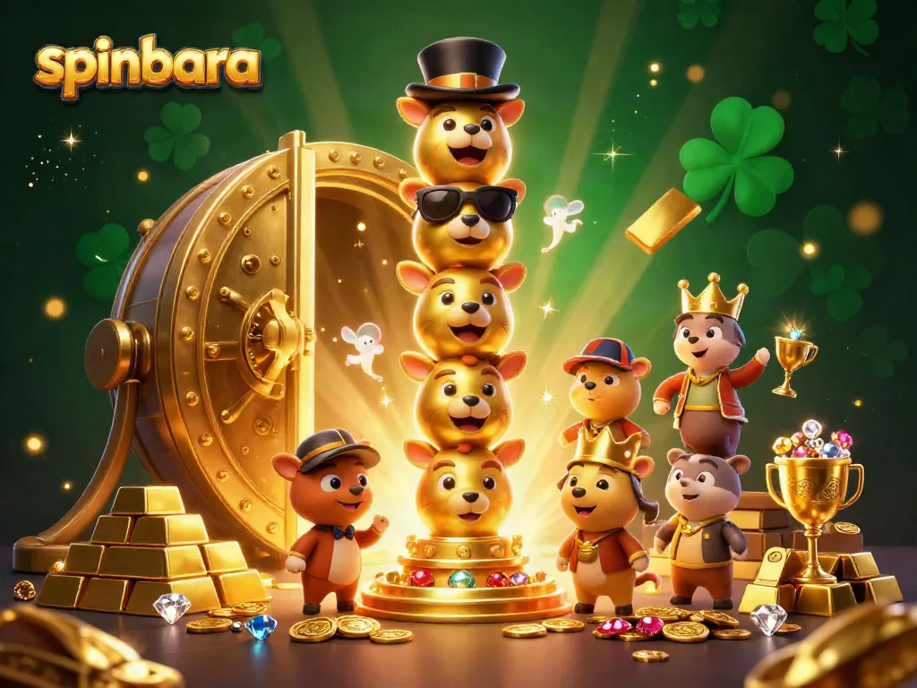 Engage with spinbara in this vibrant, immersive casino adventure rich with gold and gems.